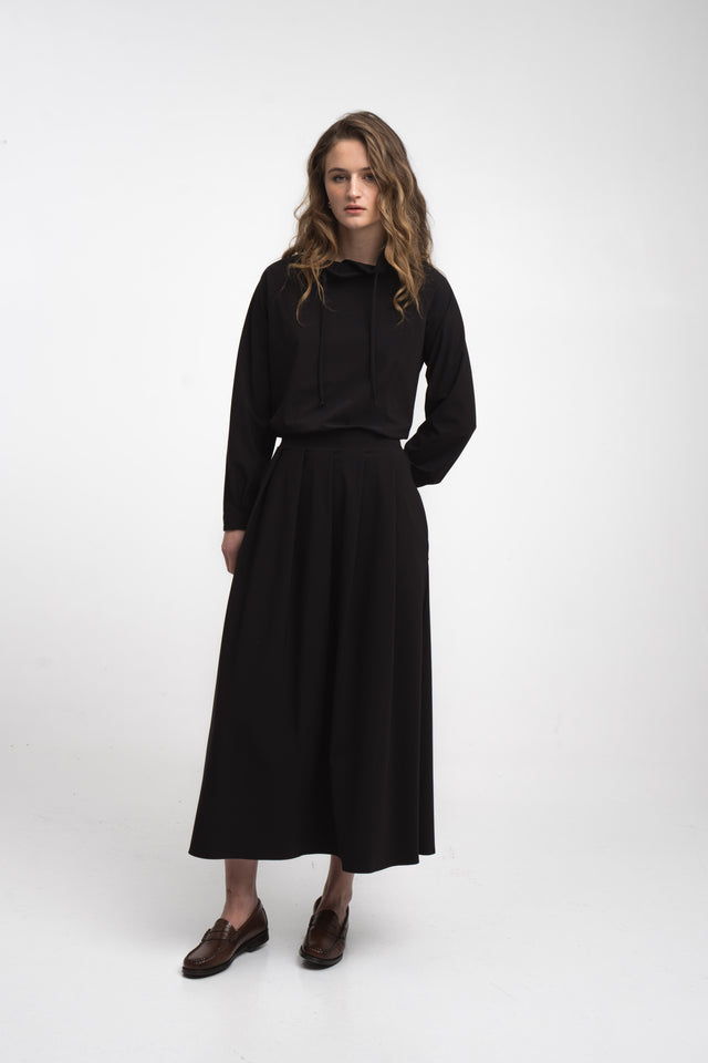 Mercedes skirt technical jersey | Black