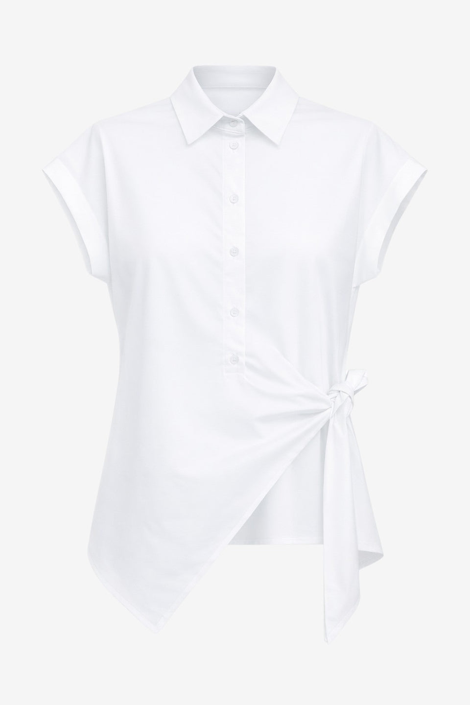 Aston blouse technical jersey | White