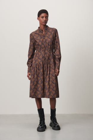 Lina Dress Technical Jersey | Brown