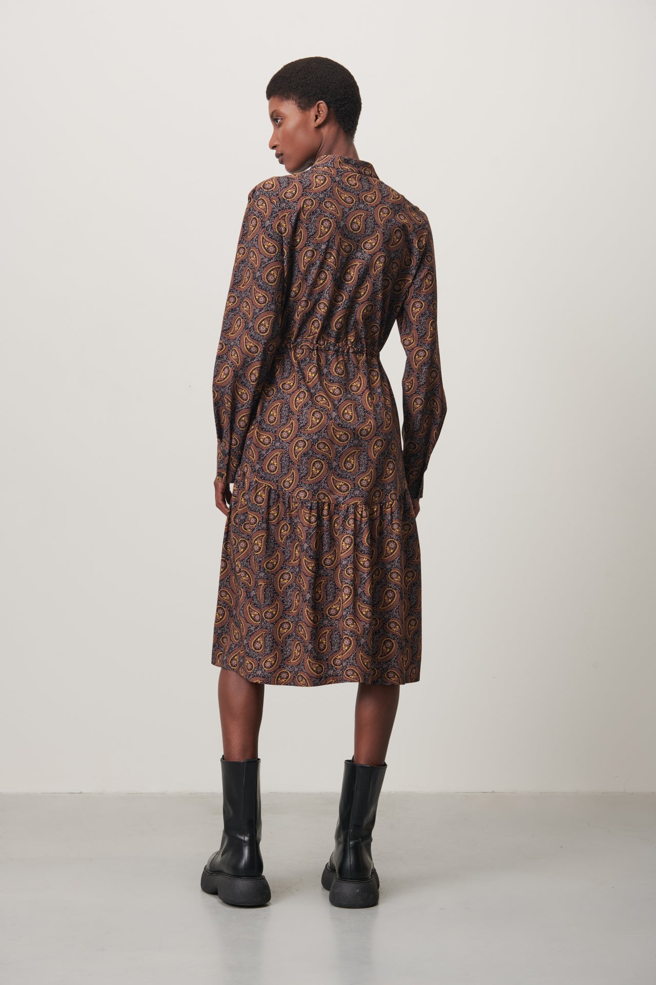 Lina Dress Technical Jersey | Brown