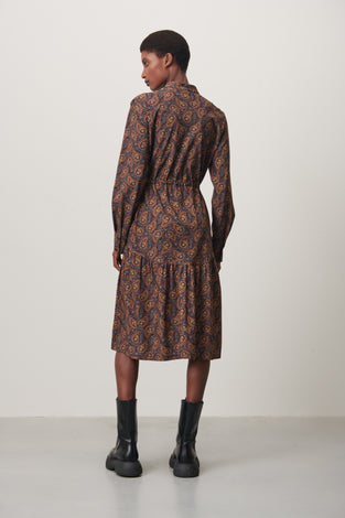 Lina Dress Technical Jersey | Brown