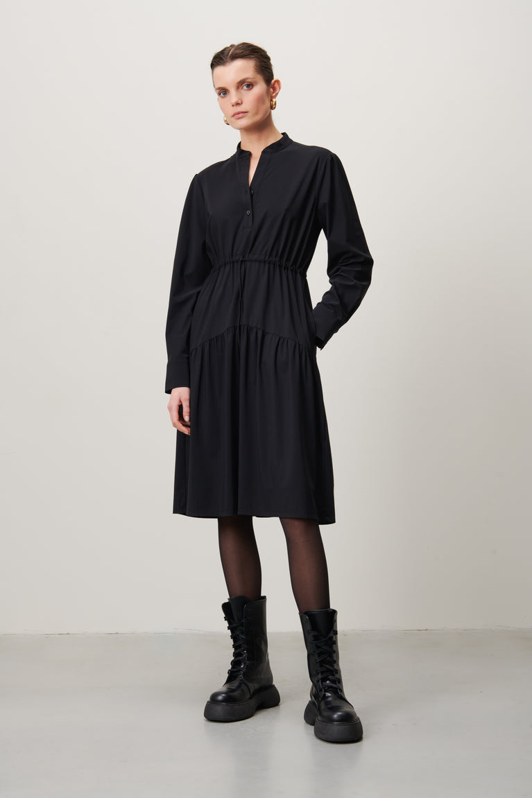 Lina Dress Technical Jersey | Black