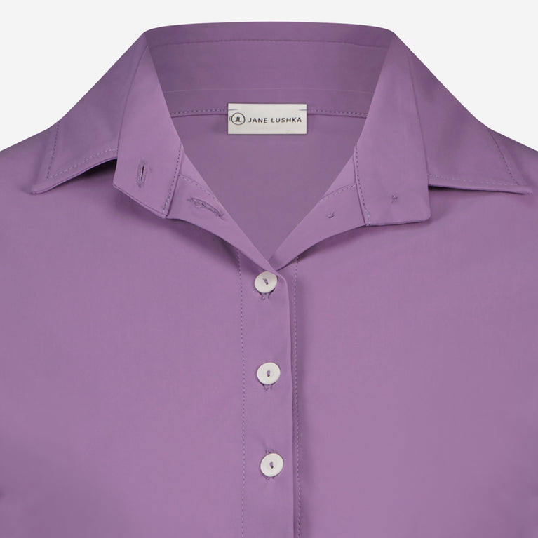 Kikkie Blouse Technical Jersey | Purple